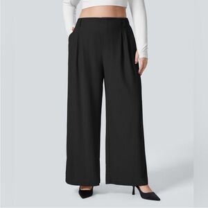 HALARA Flex Micro Waffle Wide Leg Pants NWT